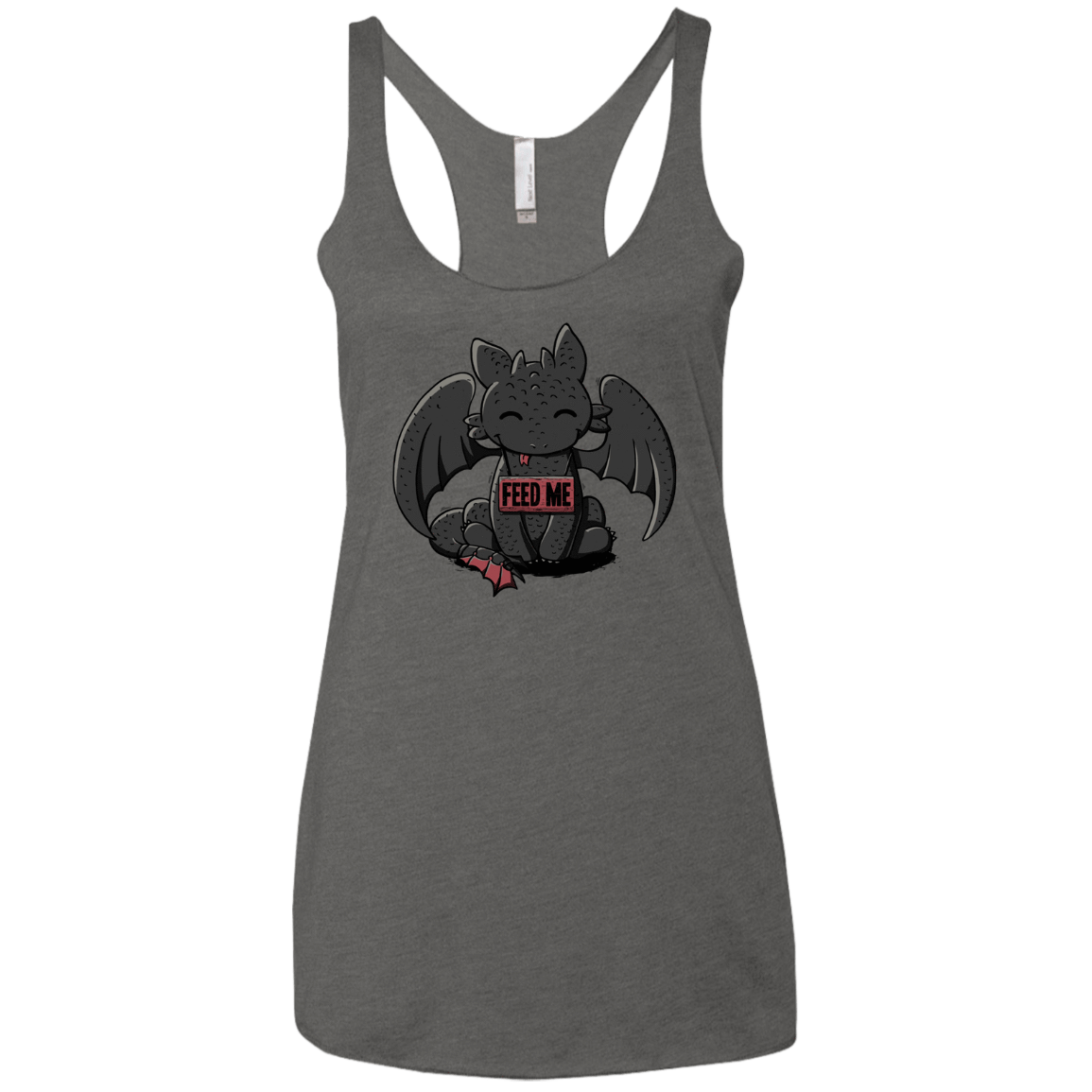 T-Shirts Premium Heather / X-Small Toothless Feed Me Women's Triblend Racerback Tank