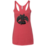 T-Shirts Vintage Red / X-Small Toothless Feed Me Women's Triblend Racerback Tank