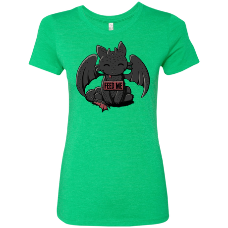 T-Shirts Envy / S Toothless Feed Me Women's Triblend T-Shirt