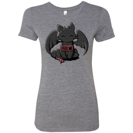 T-Shirts Premium Heather / S Toothless Feed Me Women's Triblend T-Shirt