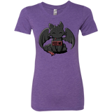 T-Shirts Purple Rush / S Toothless Feed Me Women's Triblend T-Shirt