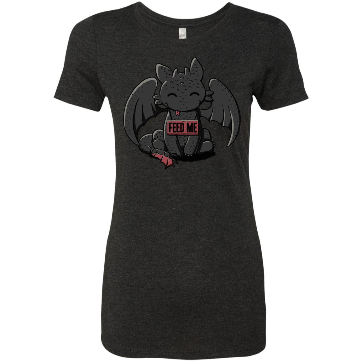 T-Shirts Vintage Black / S Toothless Feed Me Women's Triblend T-Shirt