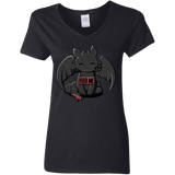 T-Shirts Black / S Toothless Feed Me Women's V-Neck T-Shirt