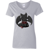 T-Shirts Sport Grey / S Toothless Feed Me Women's V-Neck T-Shirt