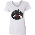 T-Shirts White / S Toothless Feed Me Women's V-Neck T-Shirt