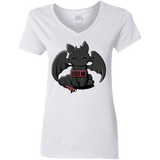 T-Shirts White / S Toothless Feed Me Women's V-Neck T-Shirt