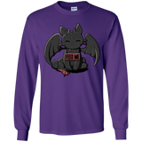 T-Shirts Purple / YS Toothless Feed Me Youth Long Sleeve T-Shirt