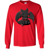 T-Shirts Red / YS Toothless Feed Me Youth Long Sleeve T-Shirt
