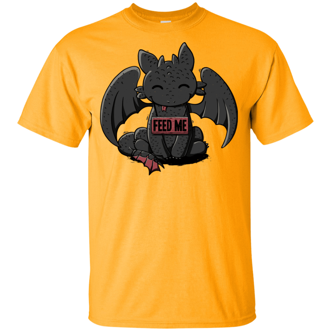 T-Shirts Gold / YXS Toothless Feed Me Youth T-Shirt