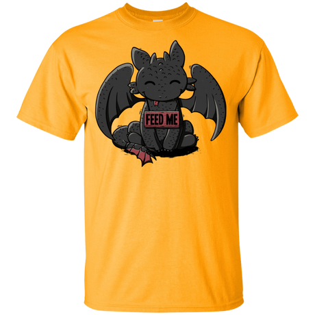 T-Shirts Gold / YXS Toothless Feed Me Youth T-Shirt