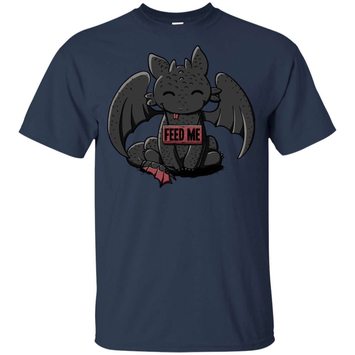 T-Shirts Navy / YXS Toothless Feed Me Youth T-Shirt