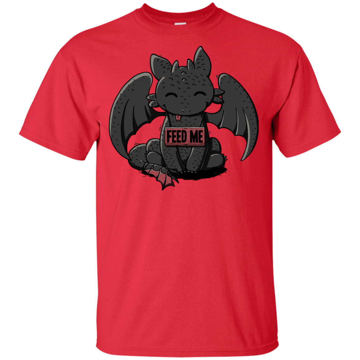 T-Shirts Red / YXS Toothless Feed Me Youth T-Shirt