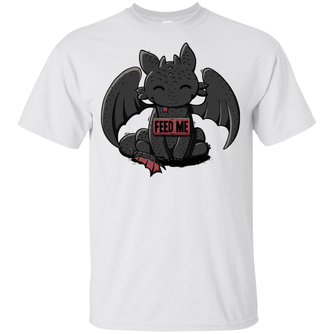 T-Shirts White / YXS Toothless Feed Me Youth T-Shirt