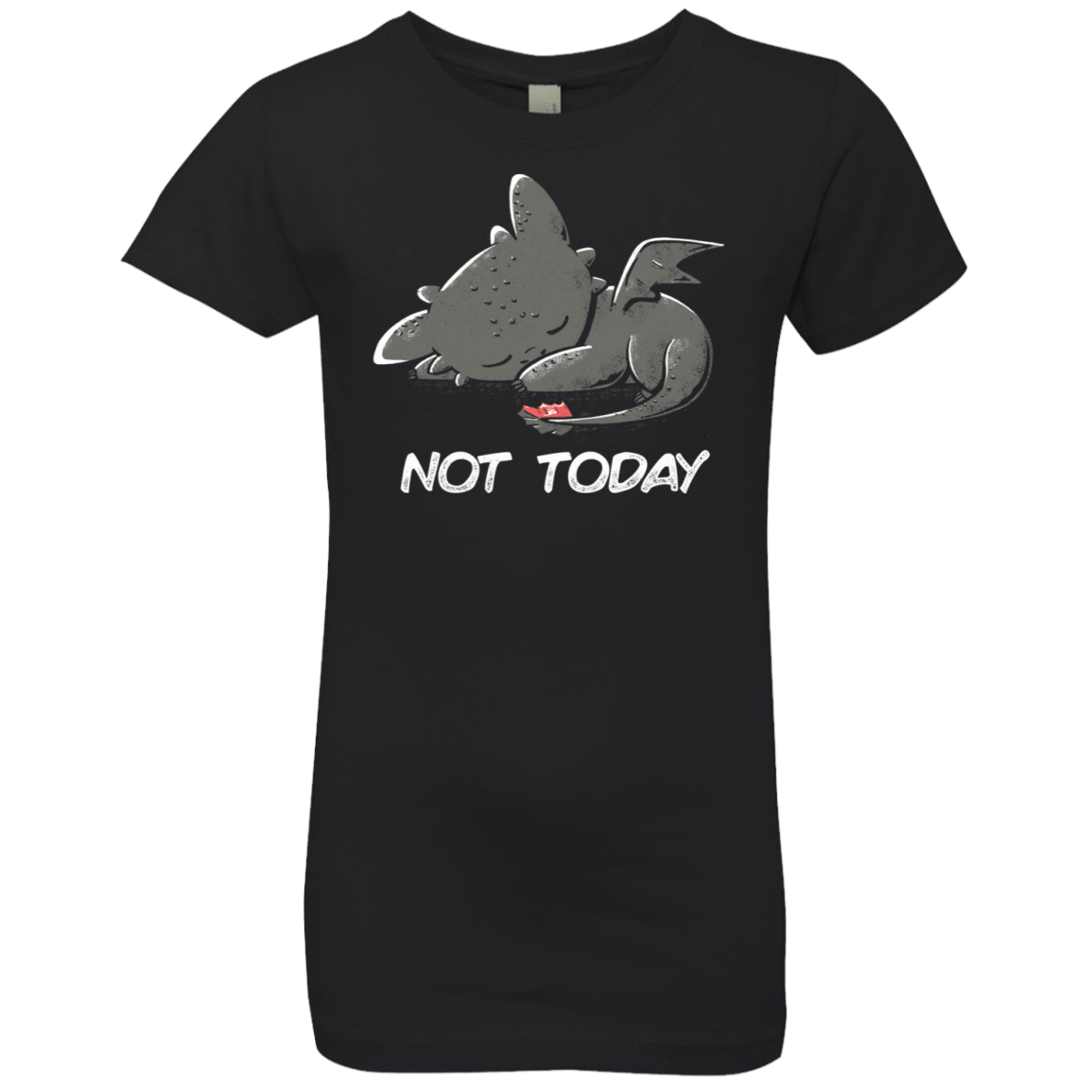 T-Shirts Black / YXS Toothless Not Today Girls Premium T-Shirt