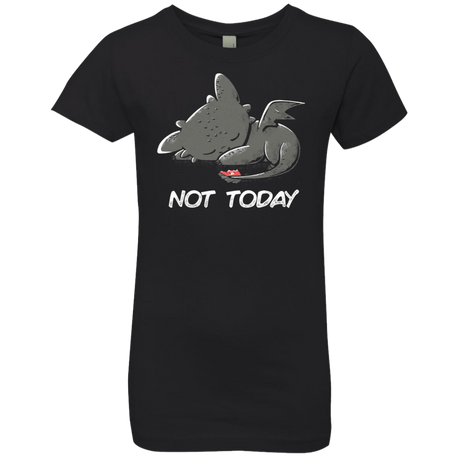 T-Shirts Black / YXS Toothless Not Today Girls Premium T-Shirt