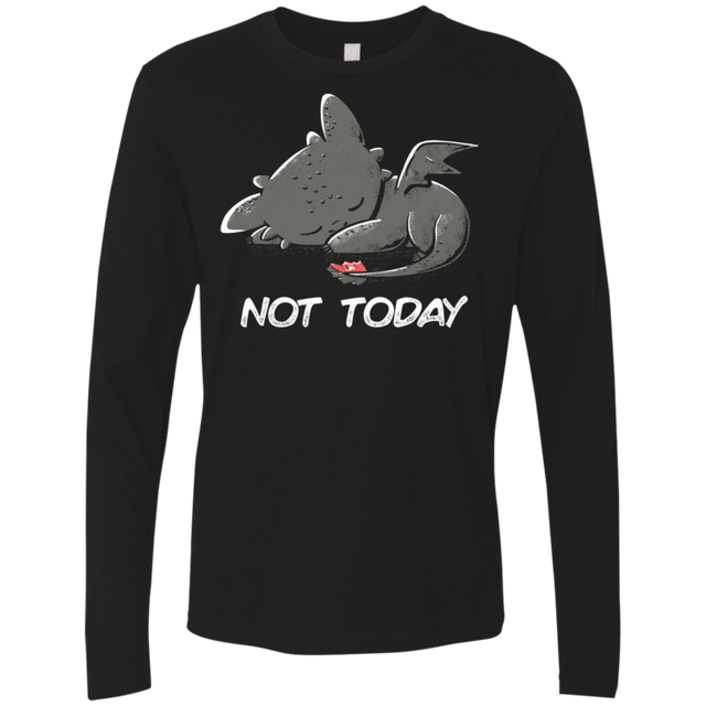 T-Shirts Black / S Toothless Not Today Men's Premium Long Sleeve