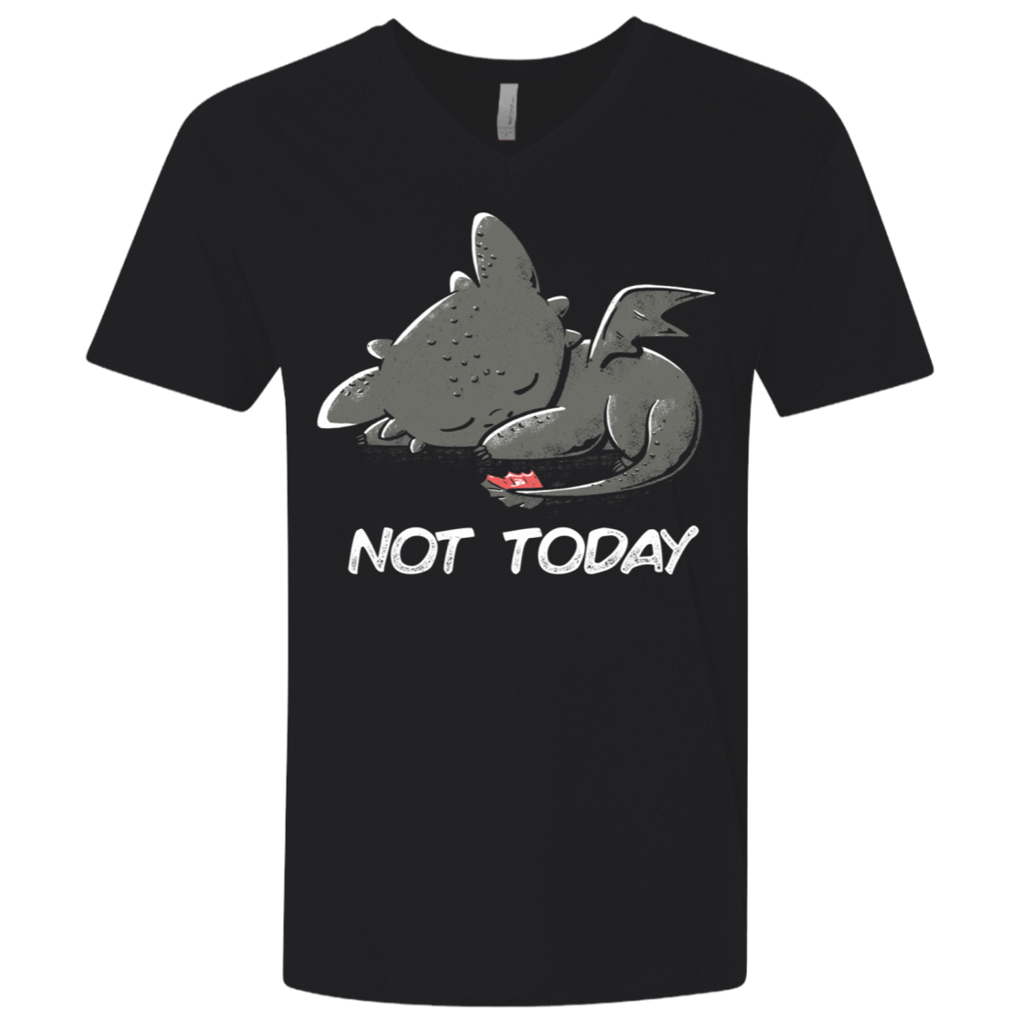 T-Shirts Black / X-Small Toothless Not Today Men's Premium V-Neck