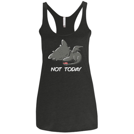 T-Shirts Vintage Black / X-Small Toothless Not Today Women's Triblend Racerback Tank