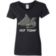 T-Shirts Black / S Toothless Not Today Women's V-Neck T-Shirt