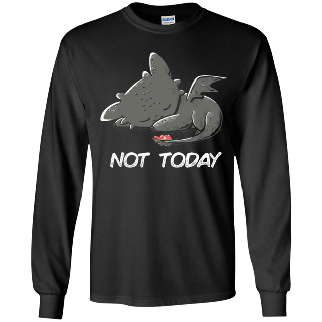 T-Shirts Black / YS Toothless Not Today Youth Long Sleeve T-Shirt