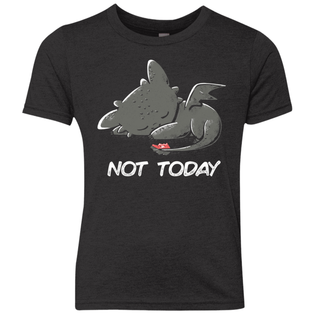 T-Shirts Vintage Black / YXS Toothless Not Today Youth Triblend T-Shirt