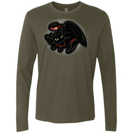 T-Shirts Military Green / S Toothless Simba Men's Premium Long Sleeve