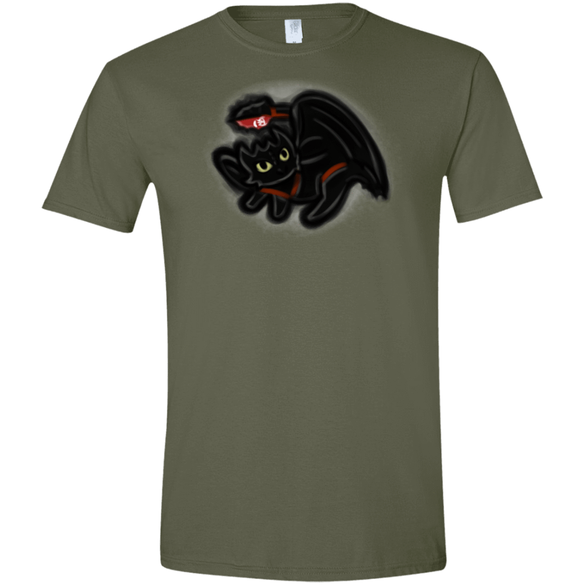 T-Shirts Military Green / S Toothless Simba Men's Semi-Fitted Softstyle