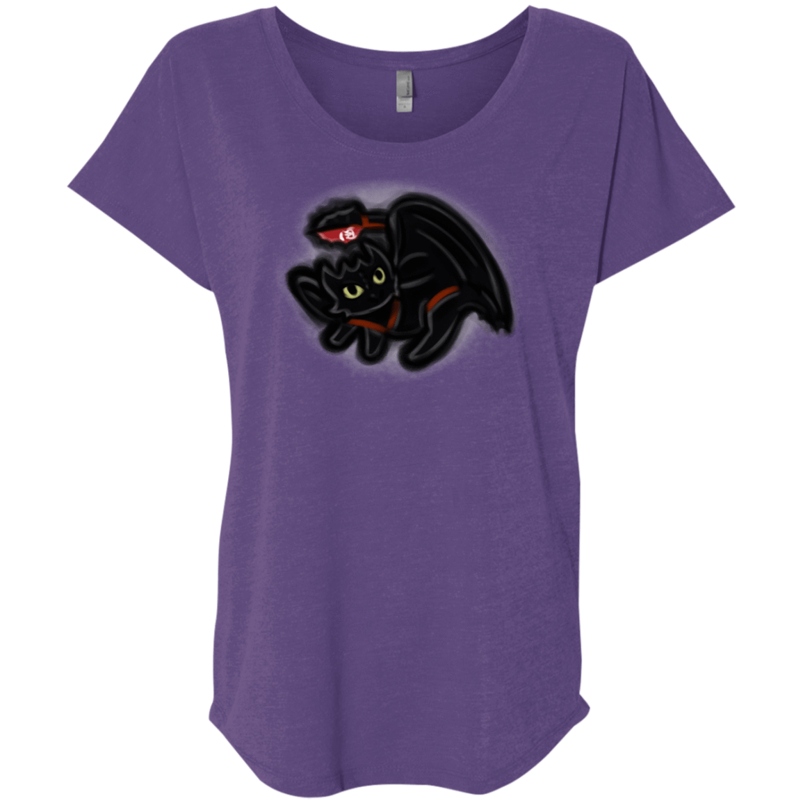 T-Shirts Purple Rush / X-Small Toothless Simba Triblend Dolman Sleeve