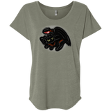 T-Shirts Venetian Grey / X-Small Toothless Simba Triblend Dolman Sleeve