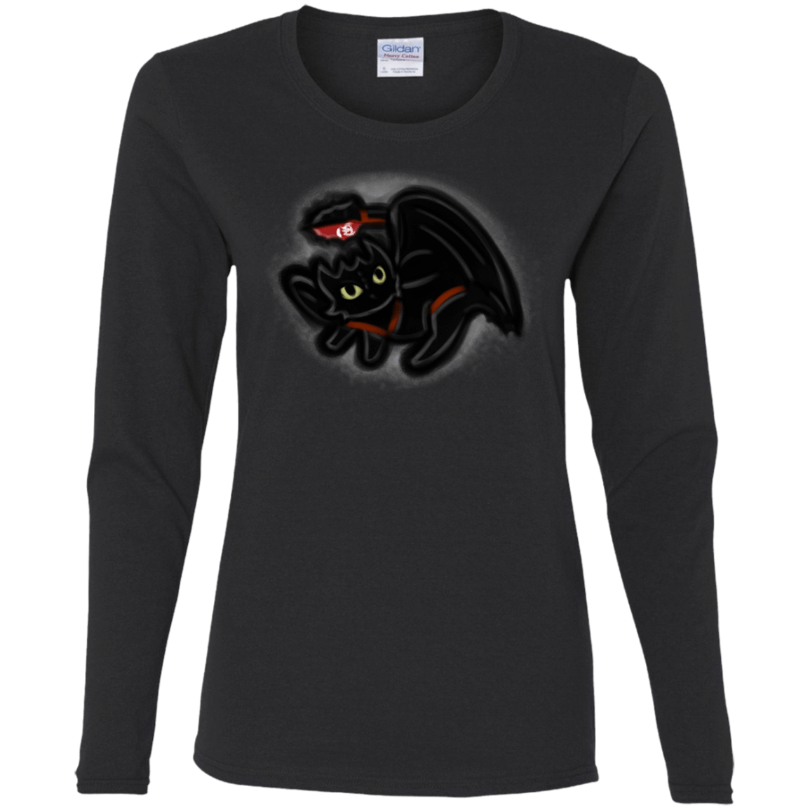 T-Shirts Black / S Toothless Simba Women's Long Sleeve T-Shirt