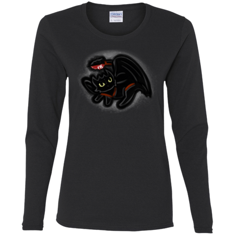 T-Shirts Black / S Toothless Simba Women's Long Sleeve T-Shirt