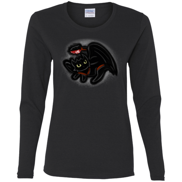 T-Shirts Black / S Toothless Simba Women's Long Sleeve T-Shirt