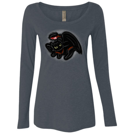 T-Shirts Vintage Navy / S Toothless Simba Women's Triblend Long Sleeve Shirt
