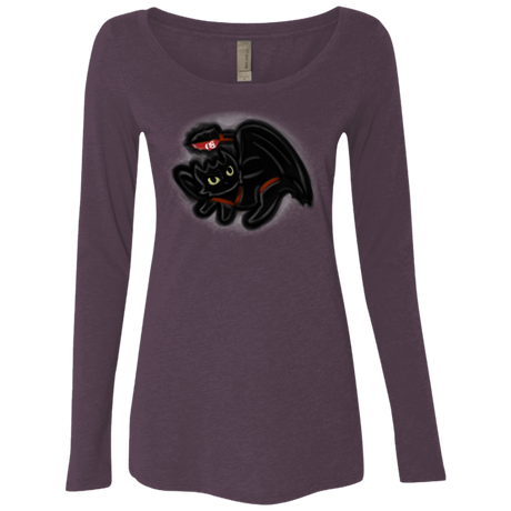 T-Shirts Vintage Purple / S Toothless Simba Women's Triblend Long Sleeve Shirt
