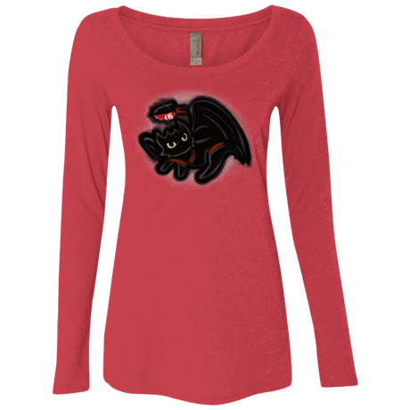 T-Shirts Vintage Red / S Toothless Simba Women's Triblend Long Sleeve Shirt