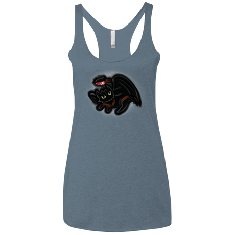 T-Shirts Indigo / X-Small Toothless Simba Women's Triblend Racerback Tank