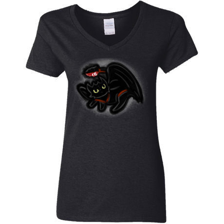 T-Shirts Black / S Toothless Simba Women's V-Neck T-Shirt