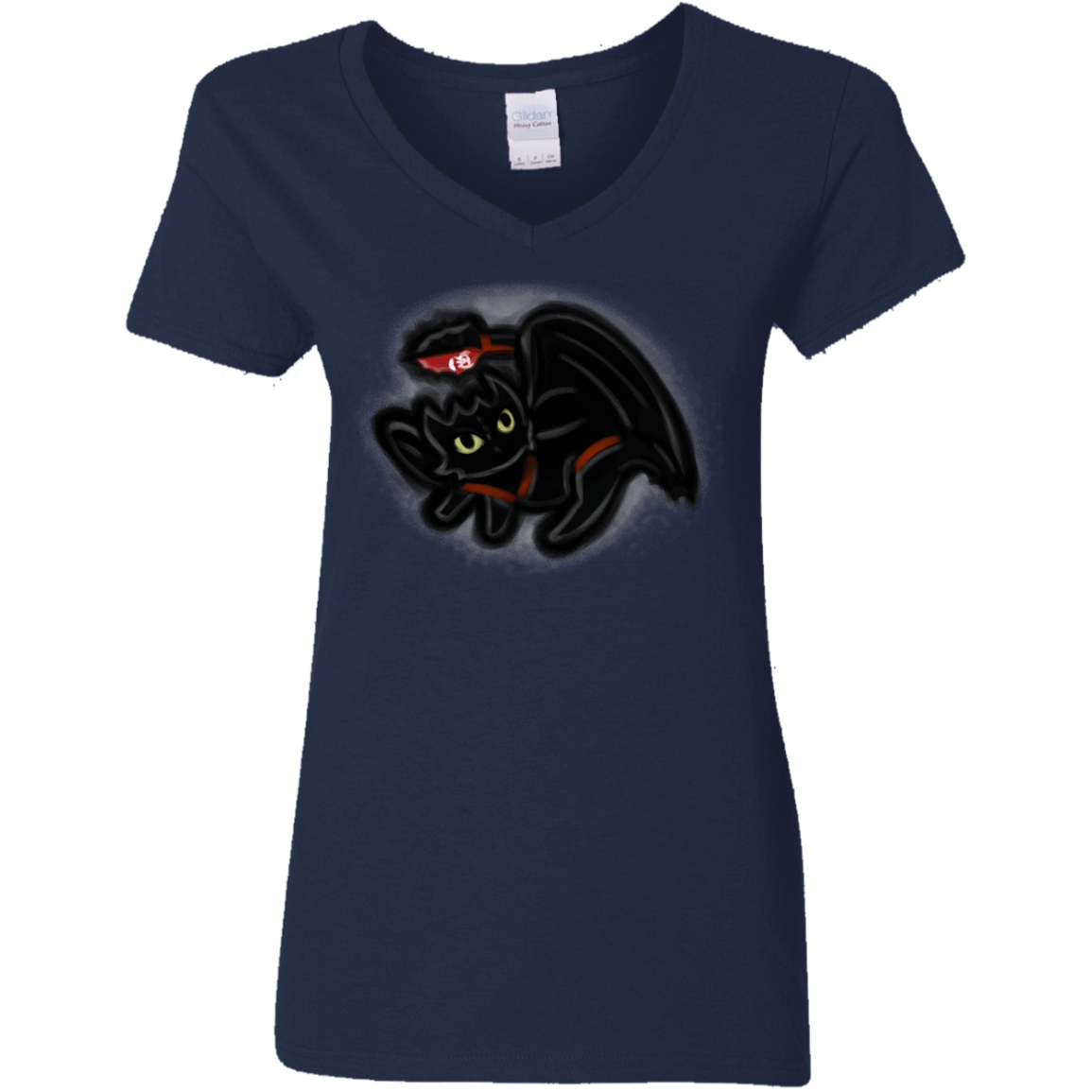 T-Shirts Navy / S Toothless Simba Women's V-Neck T-Shirt