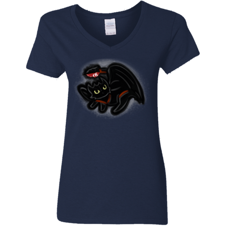 T-Shirts Navy / S Toothless Simba Women's V-Neck T-Shirt