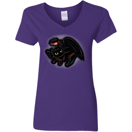 T-Shirts Purple / S Toothless Simba Women's V-Neck T-Shirt