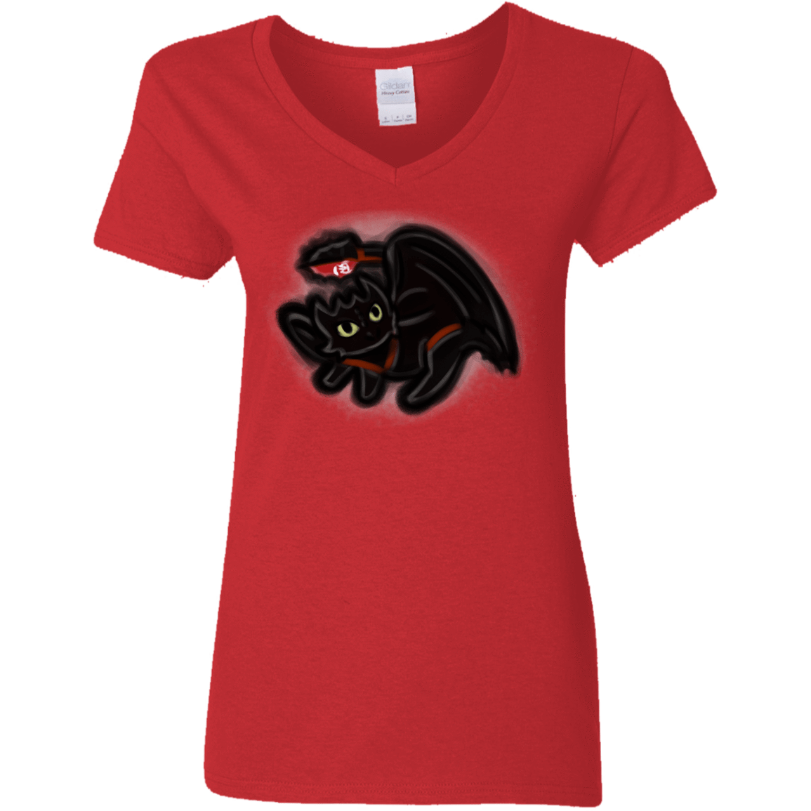 T-Shirts Red / S Toothless Simba Women's V-Neck T-Shirt