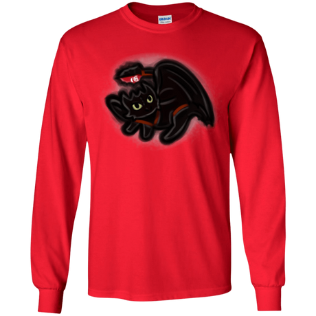 T-Shirts Red / YS Toothless Simba Youth Long Sleeve T-Shirt