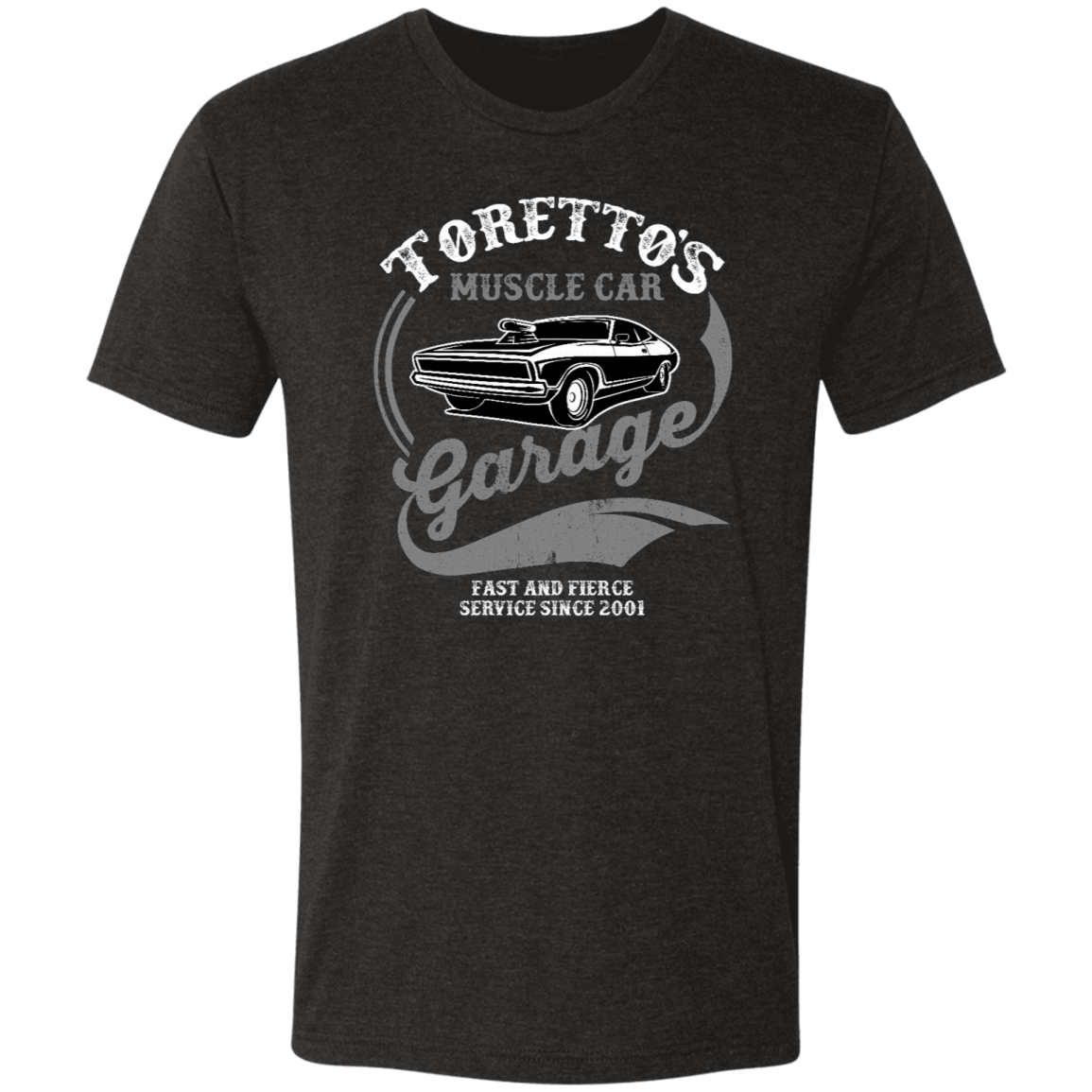 T-Shirts Vintage Black / S Torettos Muscle Car Garage Men's Triblend T-Shirt