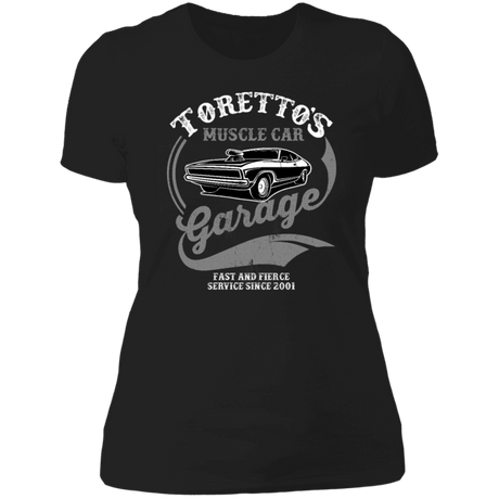 T-Shirts Black / X-Small Torettos Muscle Car Garage Women's Premium T-Shirt