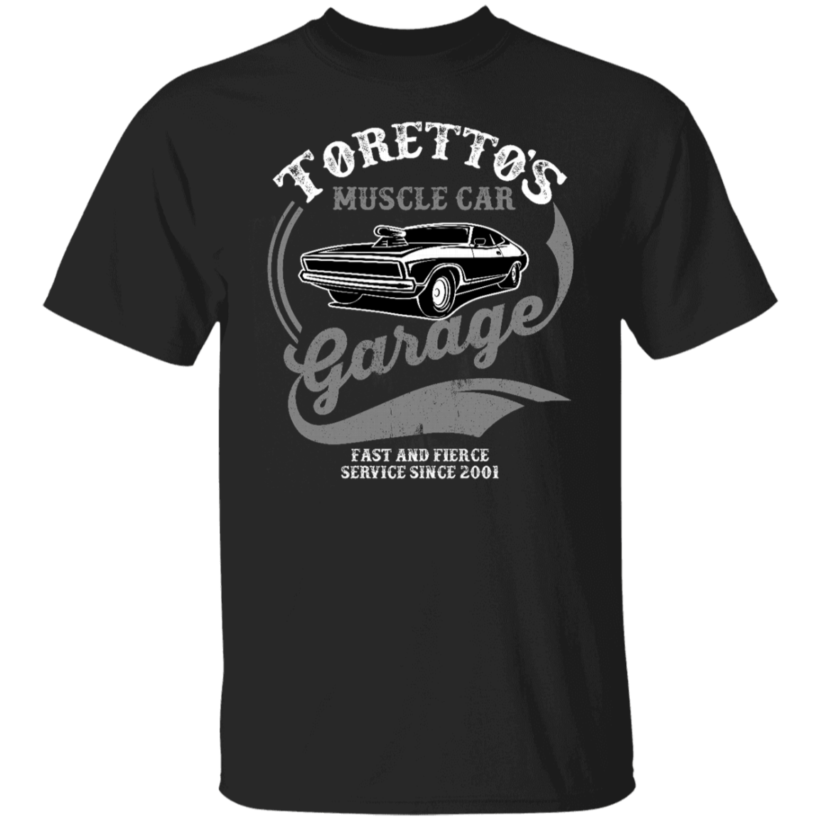 T-Shirts Black / YXS Torettos Muscle Car Garage Youth T-Shirt