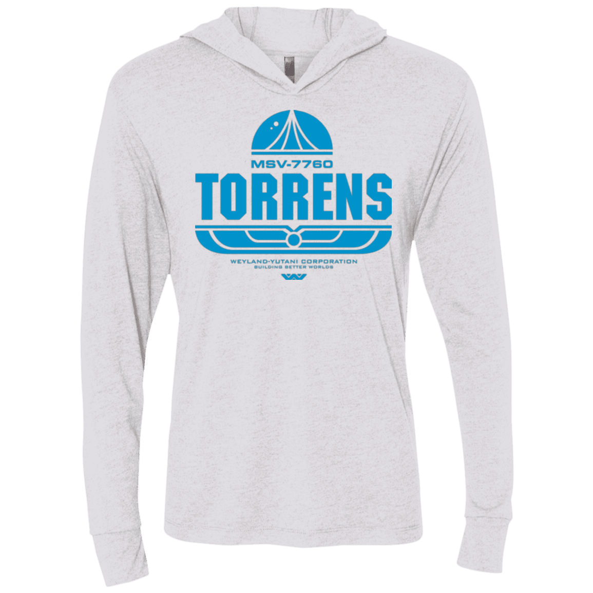 T-Shirts Heather White / X-Small Torrens Triblend Long Sleeve Hoodie Tee
