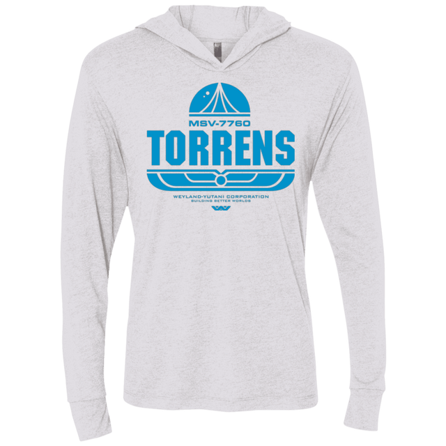 T-Shirts Heather White / X-Small Torrens Triblend Long Sleeve Hoodie Tee
