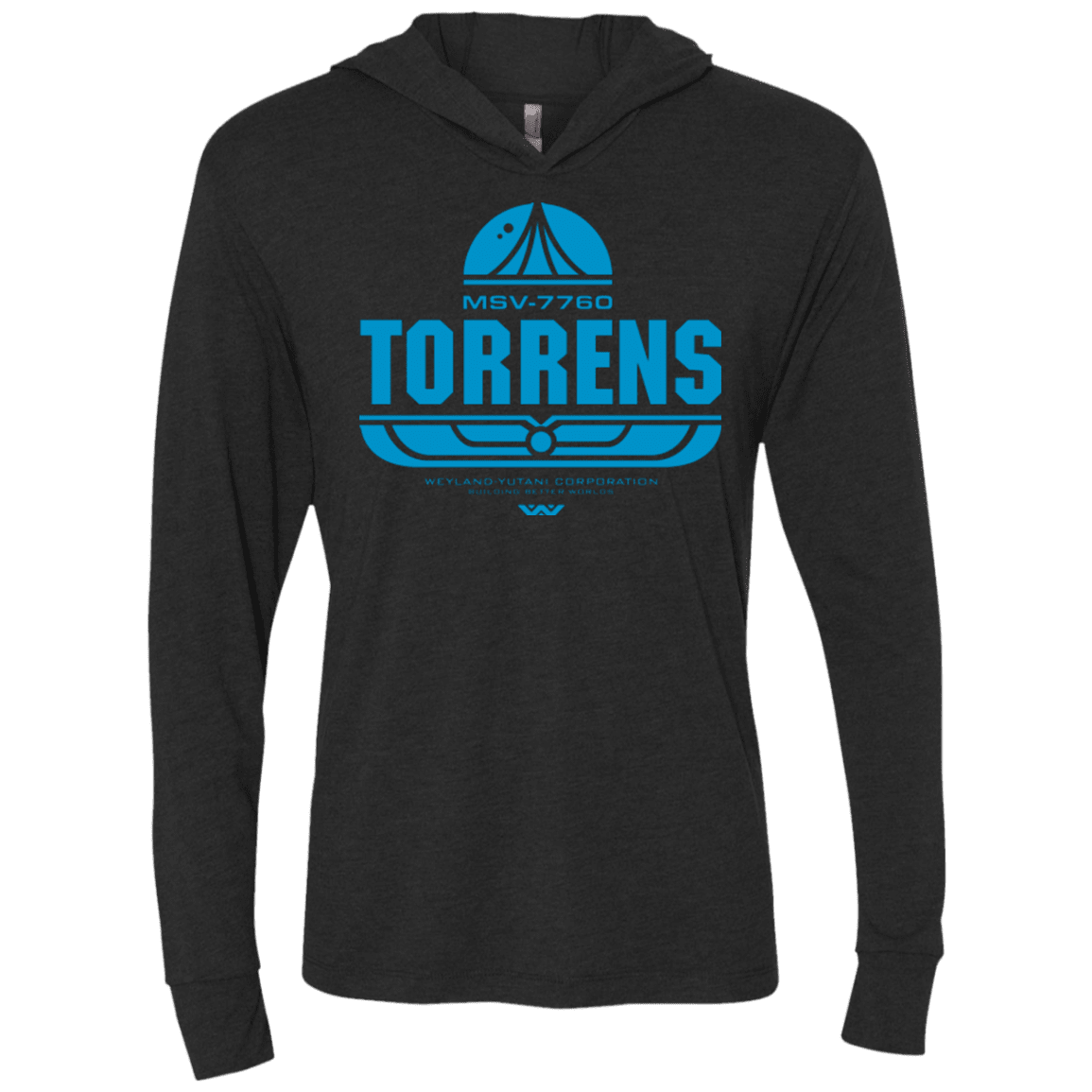T-Shirts Vintage Black / X-Small Torrens Triblend Long Sleeve Hoodie Tee