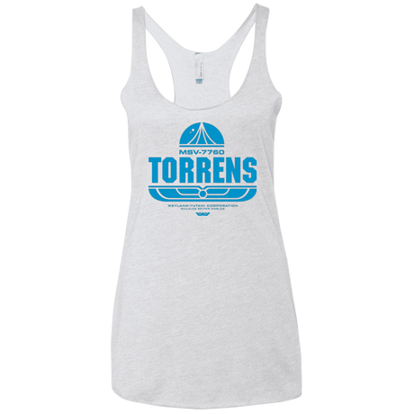 T-Shirts Heather White / X-Small Torrens Women's Triblend Racerback Tank