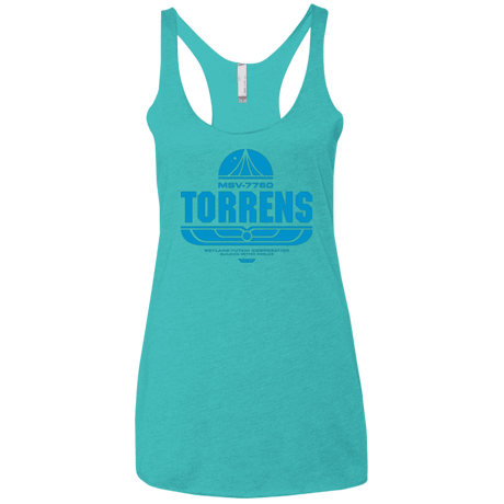 T-Shirts Tahiti Blue / X-Small Torrens Women's Triblend Racerback Tank